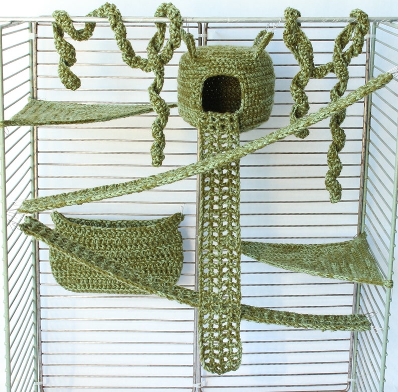 8 Pieces Sugar Glider Cage Set/ Sugar Glider Hammock/ Sugar Etsy