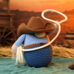 Cowboy Gnome Crochet Pattern/ Amigurumi Toys (PDF Download)