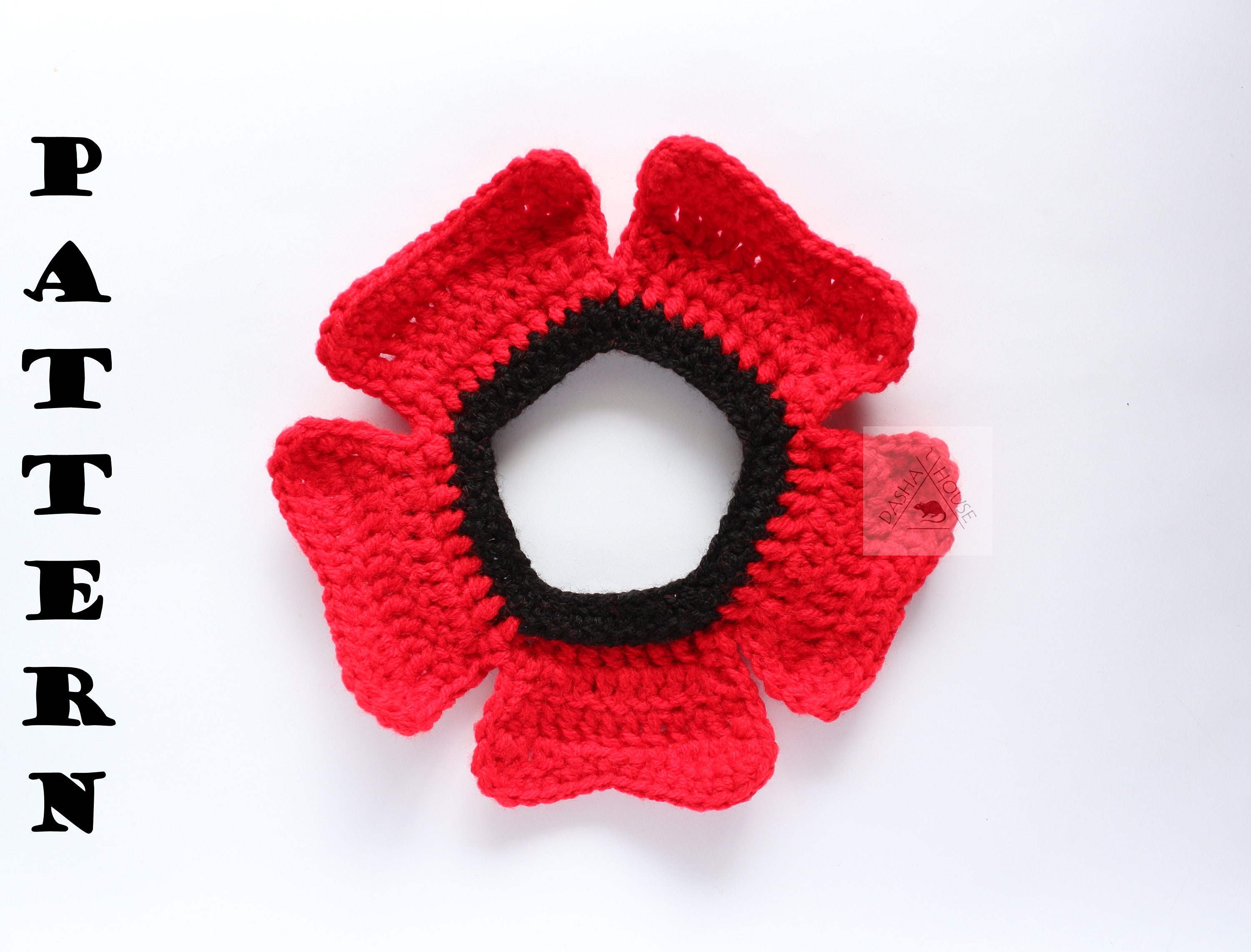 Cat Flower Headband Pattern/ Cat Flower Hat Crochet Pattern/ Etsy
