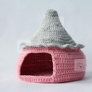 Padrão de casinha de crochê para animais de estimação: esconderijo de lagartixa, hamster e rato (padrão em PDF)