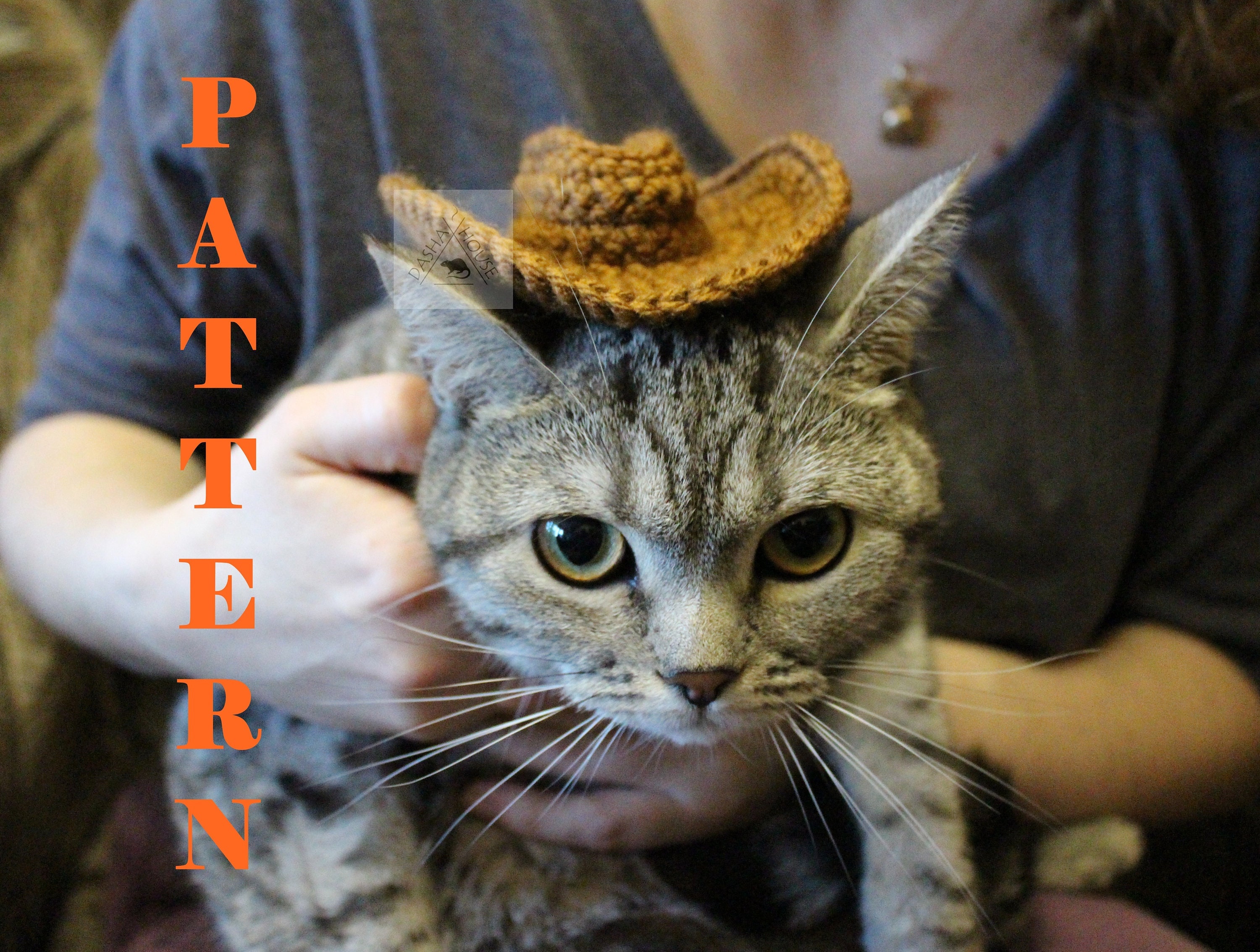 Crochet Cat Cowboy Hat Pattern/ Crochet Pattern Cowboy Hat for Etsy