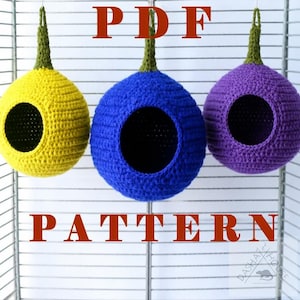Berry Cage Bundle Crochet Pattern/ Small Pet Hideout (PDF Download)