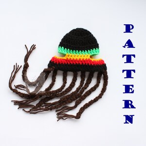 Crochet Pattern Cat Rasta Hat/ Small Dog Costume (PDF Download) image 3