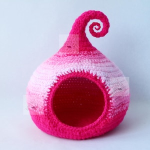 Padrão de Crochê para Cama Aconchegante de Pequeno Porte para Animais de Estimação (Padrão em PDF)