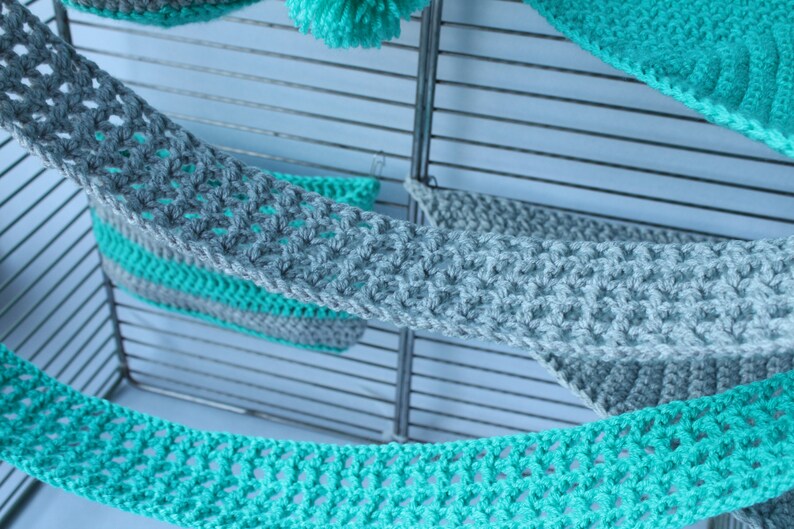 8 Pieces Sugar glider cage set Sugar glider house Sugar glider Hammock Sugar glider bonding pouch Sugar glider cage toys Sugar bear set