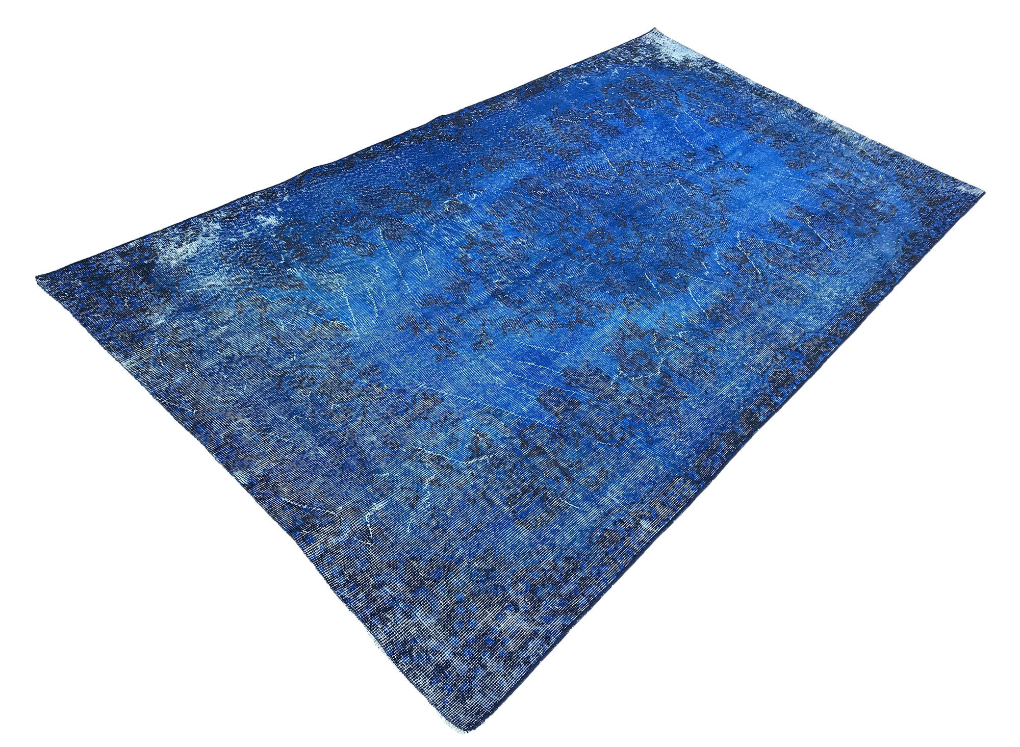 Alfombra de techo azul real alfombra azul vintage alfombra | Etsy