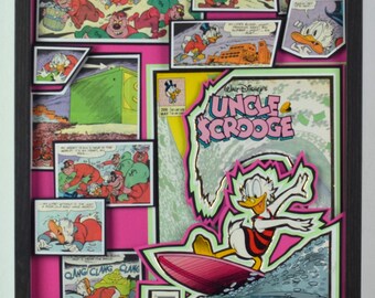 Uncle Scrooge Vol 1 #266 (1992) - 3D Cover Pop Collage - 12x16