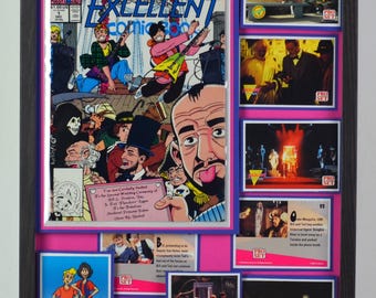 Bill & Ted's Excellent Comic Book Vol 1 #1 (1991) with full comic issue enclosed - Legacy 3D Comic Collage - 12"x16"