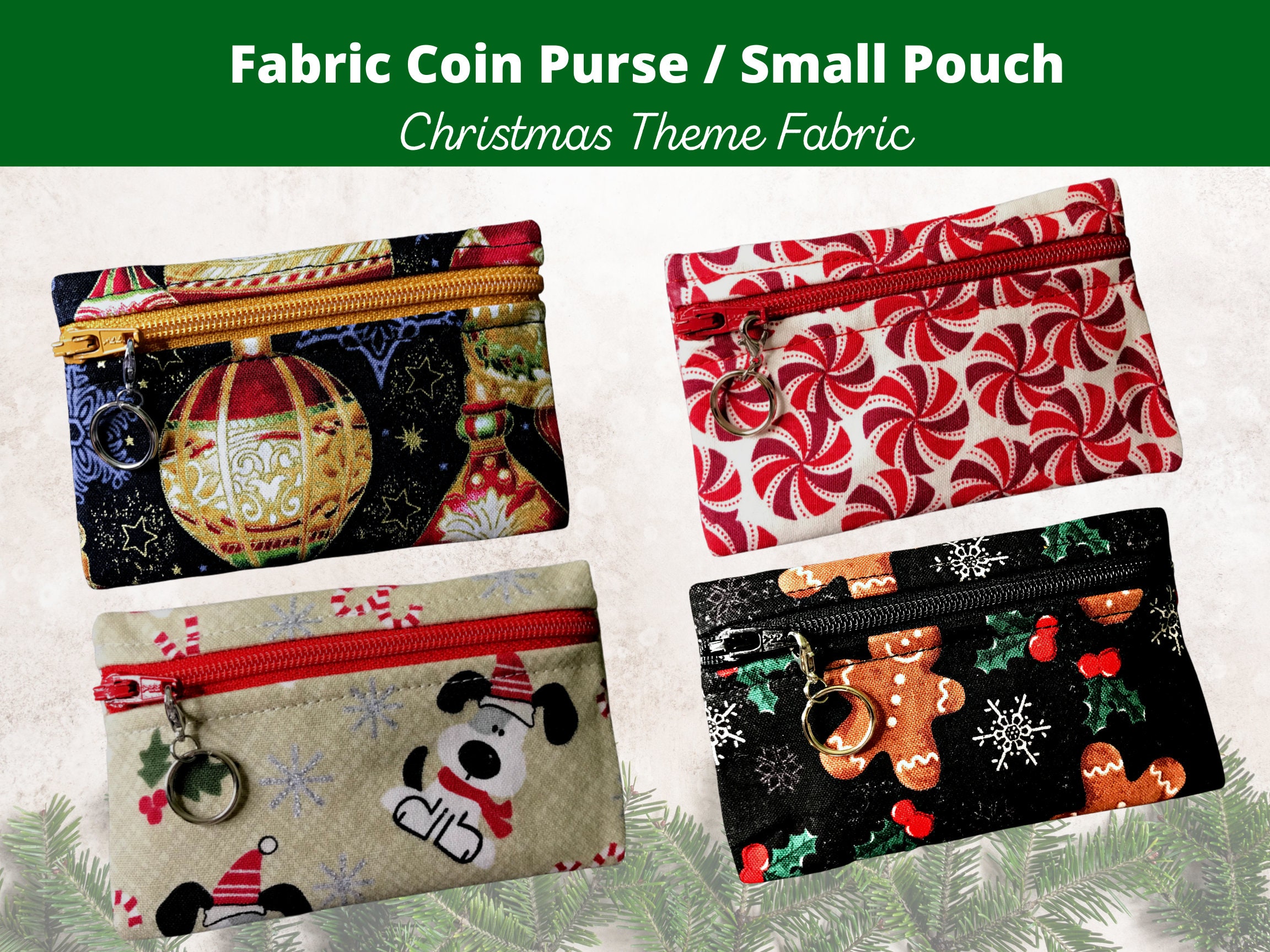 Christmas coin purse cheap