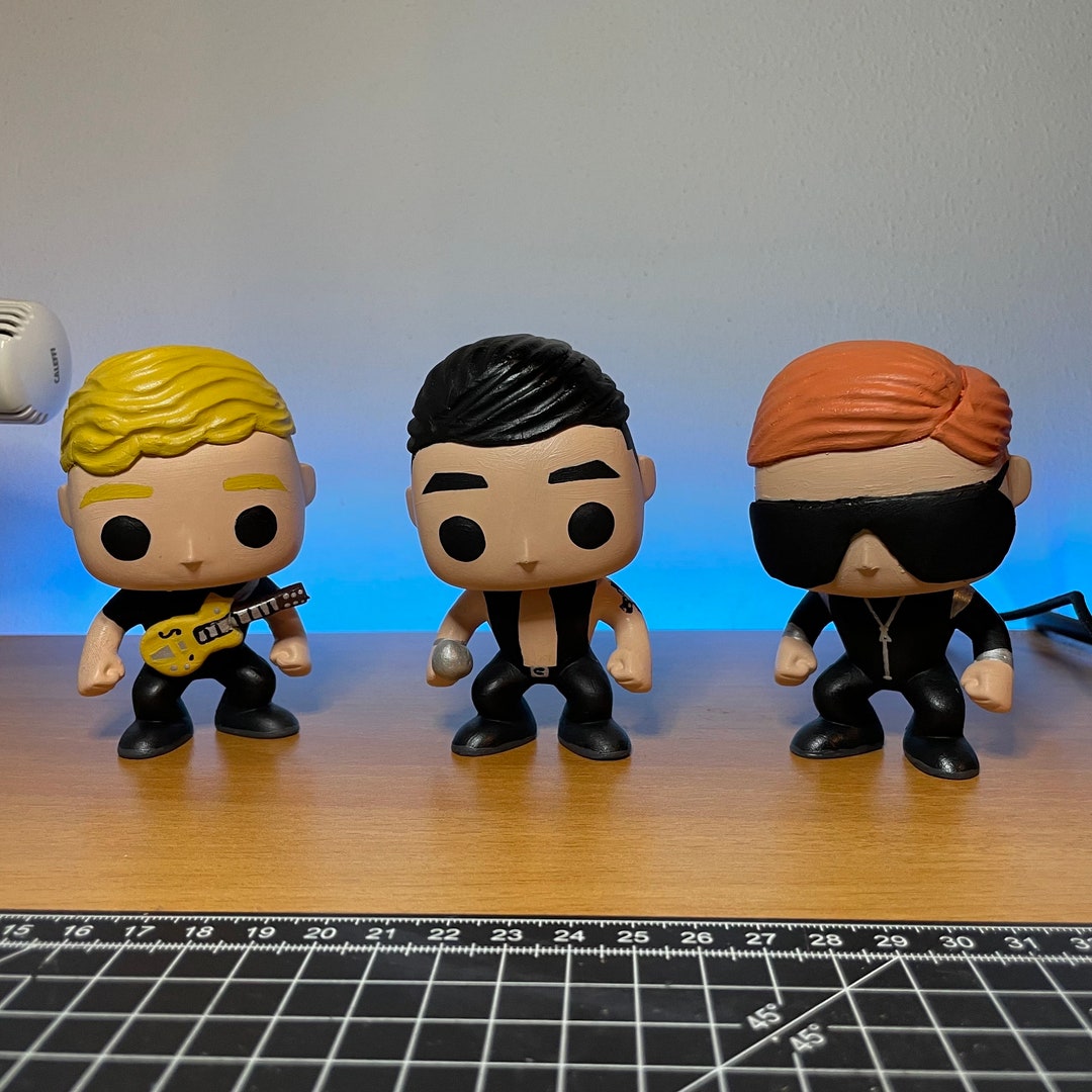 3x Handmade Funko Pop Depeche Mode Dave Gahan, Martin Gore, Andrew