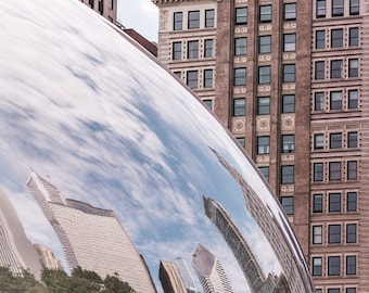 Chicago Photography Print, Millennium Park, Cloud Gate, The Bean, Available on Canvas and Metal