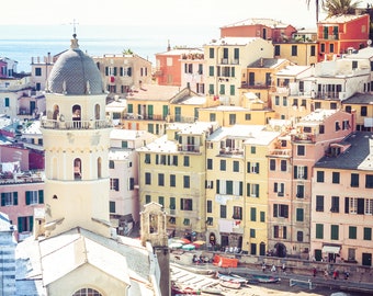 Photo Print of Vernazza Italy, Cinque Terre Photography, Italy Photography Print, Available on Canvas and Metal