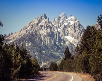 Grand Teton National Park Photo Print, Mountain Landscape Print, Available on Canvas and Metal