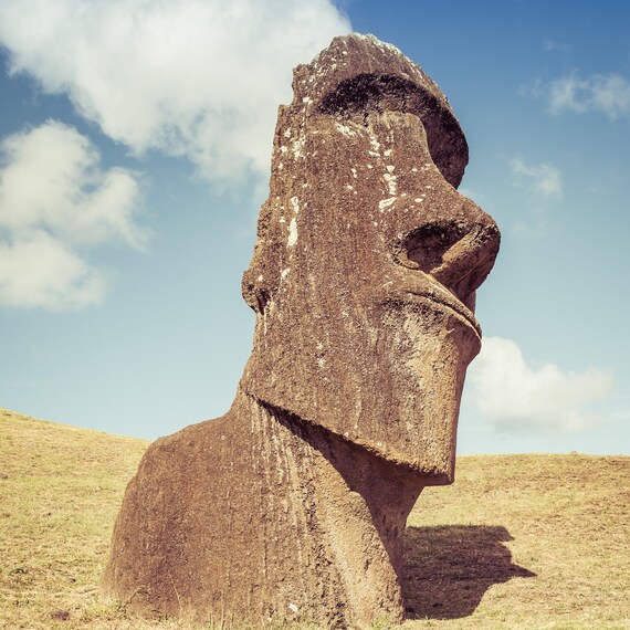 Moai Stone Face | Art Print