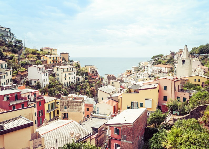 Manarola Cinque Terre Photography Corniglia Set of 4 Prints Riomaggiore Gallery Wall Set Vernazza