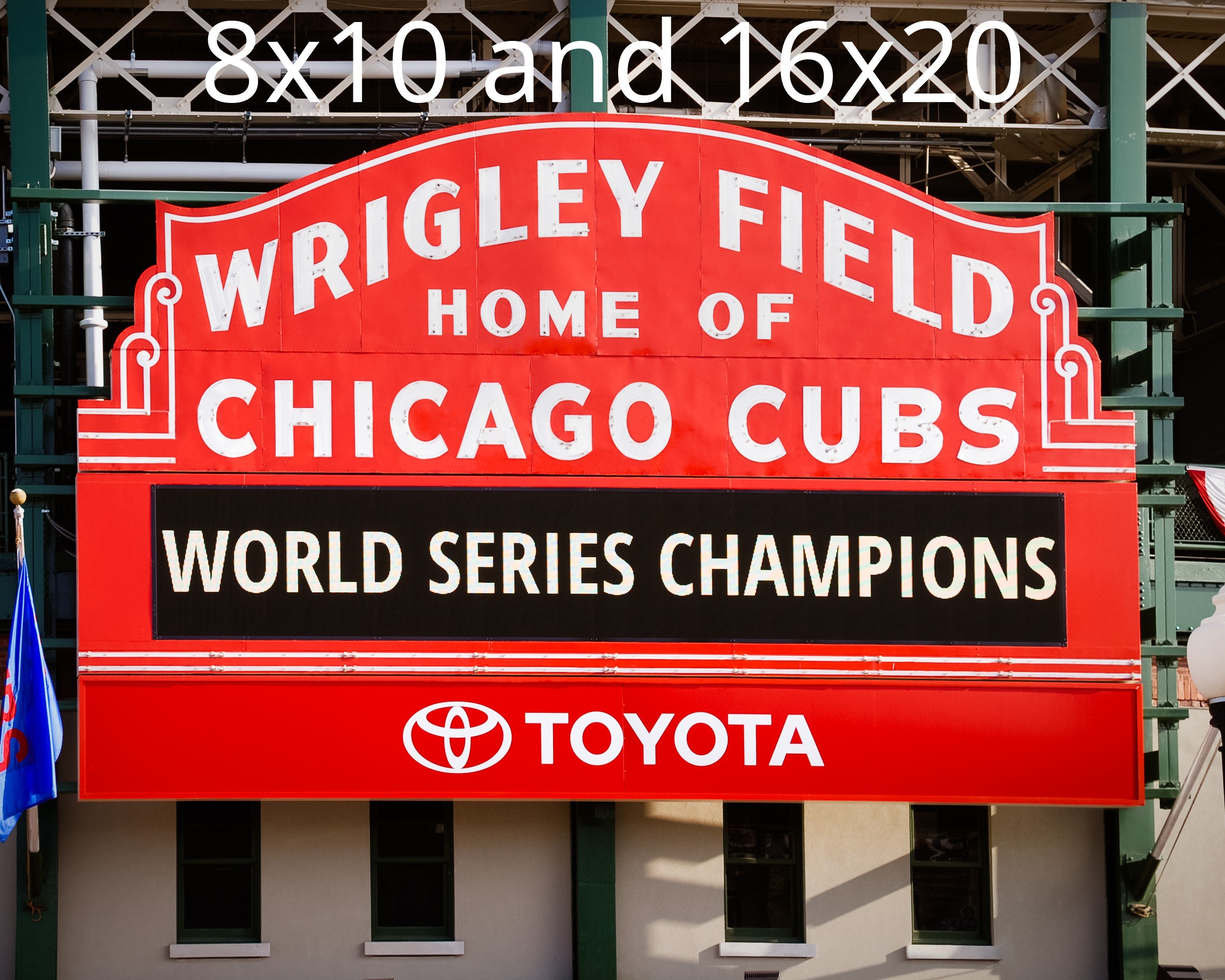 Wrigley Field Sign Photo Print Wrigley Field Print Available Etsy