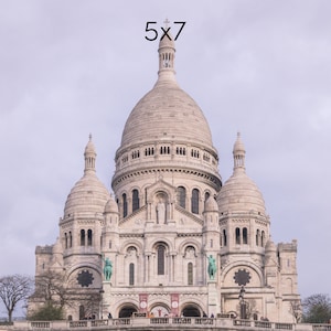 Sacre Coeur Photo Print, Montmartre Print, Paris Photography Print, Available on Canvas and Metal image 3