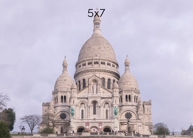 Sacre Coeur Photo Print, Montmartre Print, Paris Photography Print, Available on Canvas and Metal image 3