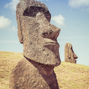 Photo Print of Moai Statues on Easter Island, Landscape Photography Prints, Available on Canvas and Metal image 6