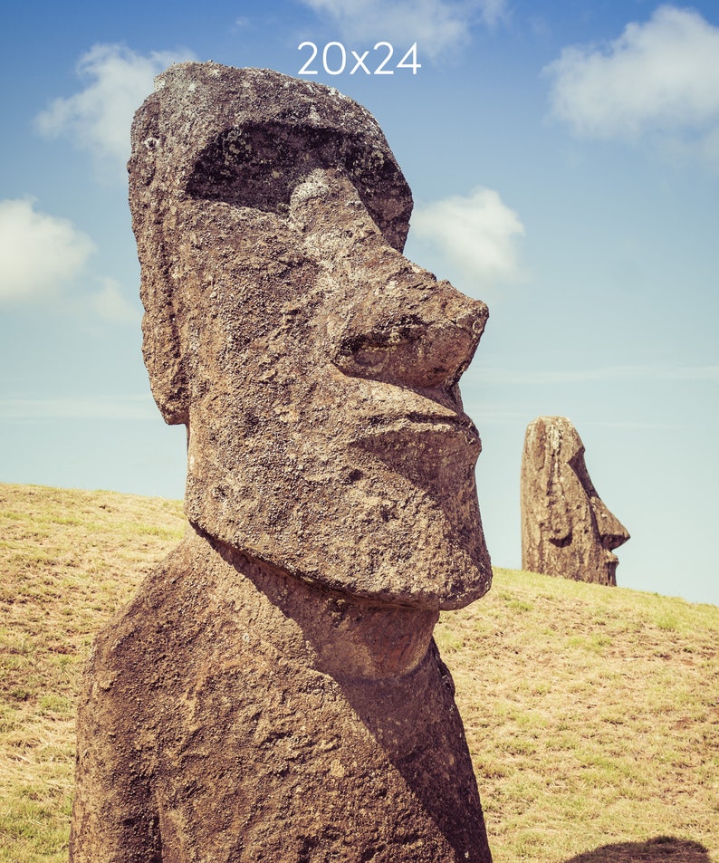 Photo Print of Moai Statues on Easter Island, Landscape Photography Prints, Available on Canvas and Metal image 6