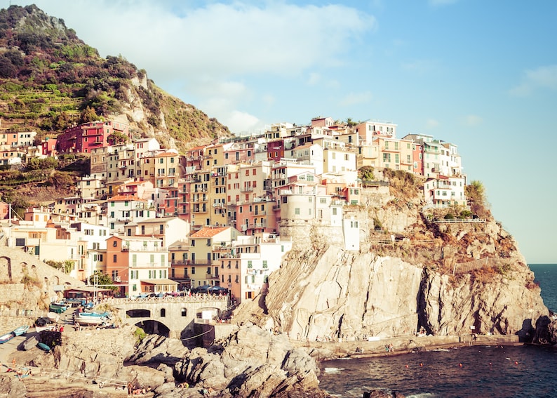 Manarola Cinque Terre Photography Corniglia Set of 4 Prints Riomaggiore Gallery Wall Set Vernazza