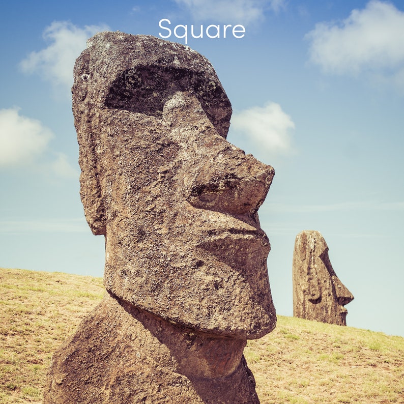 Photo Print of Moai Statues on Easter Island, Landscape Photography Prints, Available on Canvas and Metal image 8