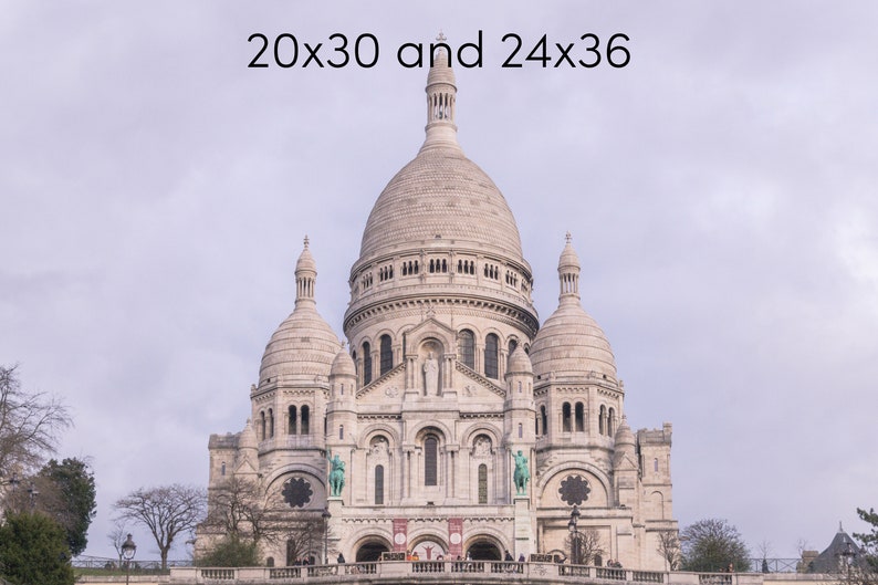 Sacre Coeur Photo Print, Montmartre Print, Paris Photography Print, Available on Canvas and Metal image 7