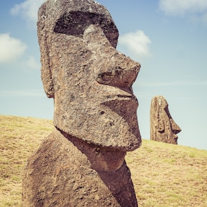 Photo Print of Moai Statues on Easter Island, Landscape Photography Prints, Available on Canvas and Metal image 4