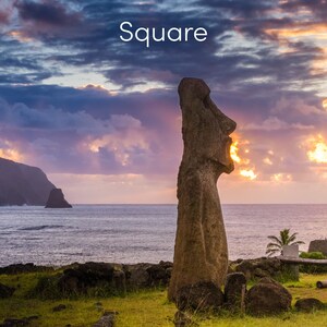 Easter Island Photo Print, Moai Statue at Sunrise on Easter Island, Available on Canvas and Metal image 8