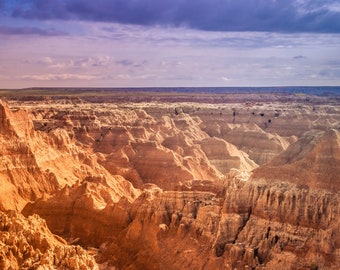 Badlands National Park Photo Print, South Dakota Photography, Available on Canvas and Metal