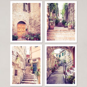 Note Cards Set of 4, Italy Photography Prints, Italy Notecards, Blank Stationery Set