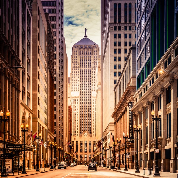 Chicago Photography Print, Chicago Board of Trade, Downtown Chicago Photo Print, Available on Canvas and Metal