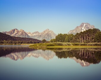 Grand Teton National Park Photo Print, Mountain Landscape Print, Available on Canvas and Metal