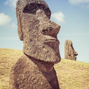 Photo Print of Moai Statues on Easter Island, Landscape Photography Prints, Available on Canvas and Metal image 3