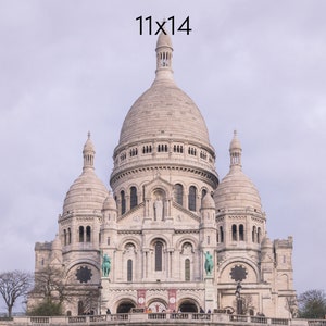 Sacre Coeur Photo Print, Montmartre Print, Paris Photography Print, Available on Canvas and Metal image 5