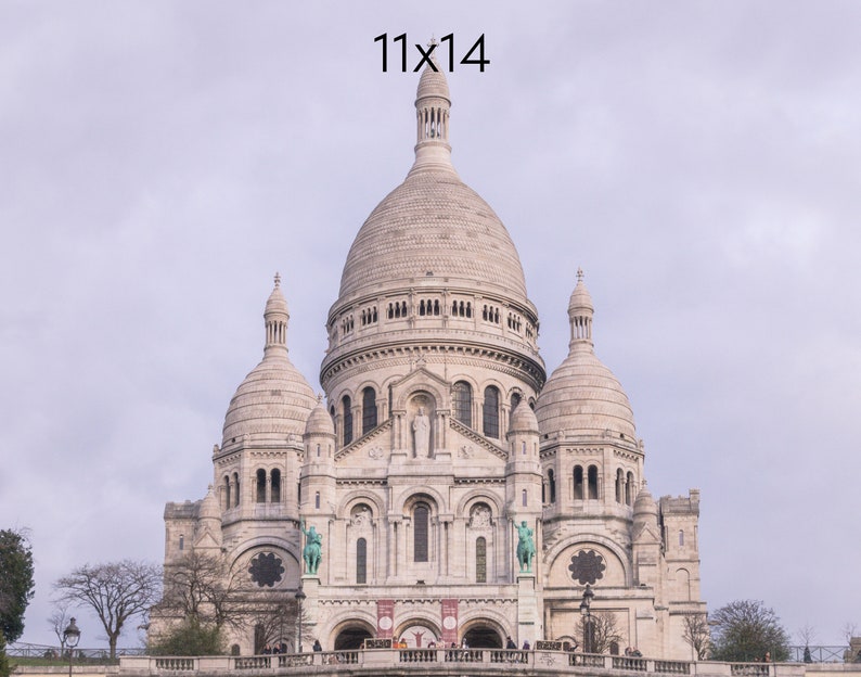 Sacre Coeur Photo Print, Montmartre Print, Paris Photography Print, Available on Canvas and Metal image 5