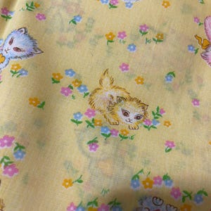 2.3 yards Vintage Kitty Fabric