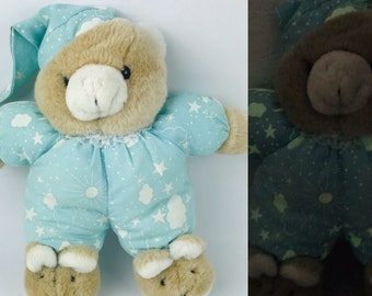90s glow in the dark teddy bear