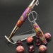 Diva charm twist pen with matching chrome key chain
