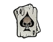 Skull Patches Hippie Biker Applique Sew Embroidered Iron on Patch