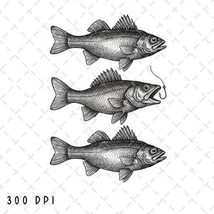 Pescado PNG, Sublimación de lubina, Pescador PNG, Pescado PNG, Sublimación de caza y pesca, Verano PNG, Lago PNG, Descarga digital