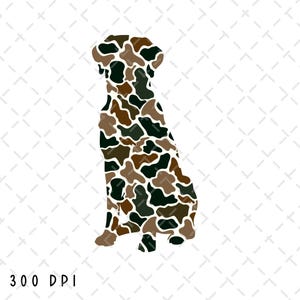 Camo Dog PNG, Sublimação de Caça de Cachorro, Caçador de Cachorro png, Labrador Retriever png, Design de Camisa de Cachorro, Caça de Pato png, Download Digital