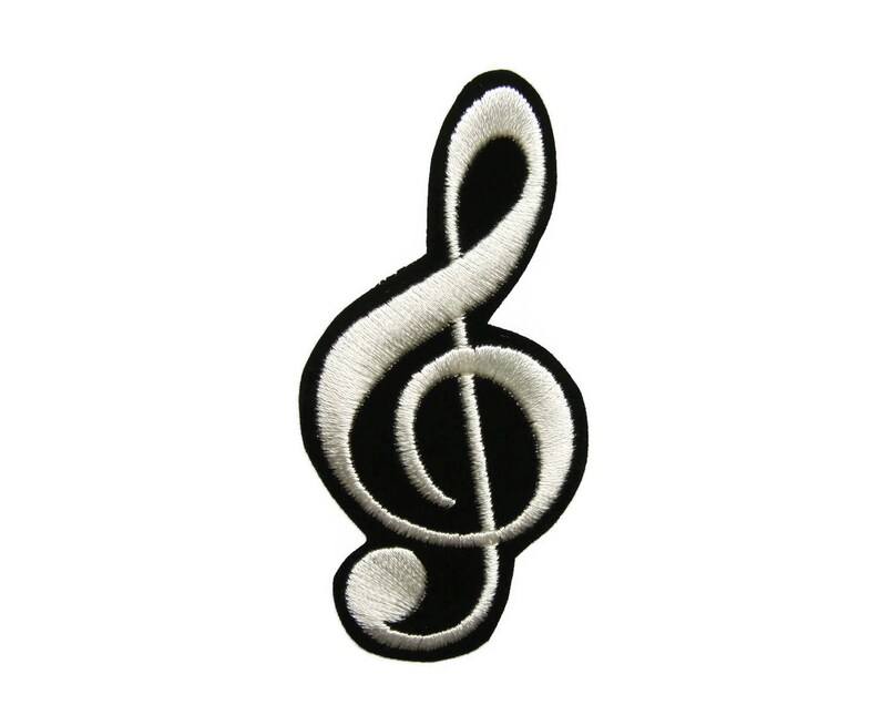 Musical Note Patches Music Patch Applique Embroidered Iron on Etsy