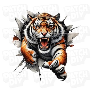 Tiger Scratch PNG, Tiger Sublimation, Tiger png, Transparent PNG Digital Design, T-shirt Sublimation Digital File Download
