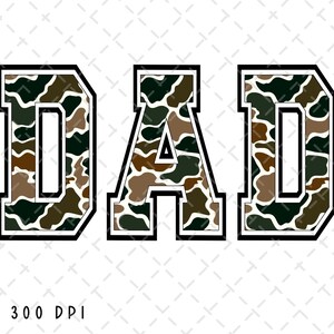 Camo Dad PNG, Papa PNG, Vatertag png, Papa Sublimation, Papa, Tarnung, Jagd, Jäger, Western T-Shirt Design, digitaler Download
