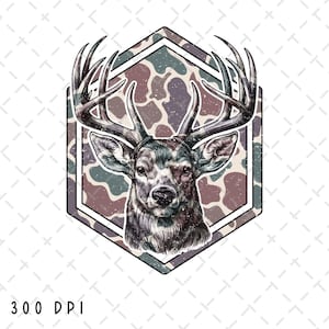 Cerf camo PNG, sublimation de cerf, chasse au cerf PNG, cerf de Virginie png, cerf camouflage png, Buck png, camo chasse png, téléchargement numérique