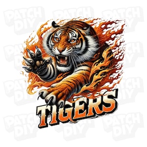 Tigers PNG, Tiger Sublimation, Fire Tiger png, Tiger Scratch png, Transparent PNG Digital Design, T-shirt Sublimation Digital File Download