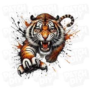 Tiger Scratch PNG, Tiger Sublimation, Tiger png, Tiger Watercolor, Transparent PNG Digital Design, T-shirt Sublimation Digital File Download
