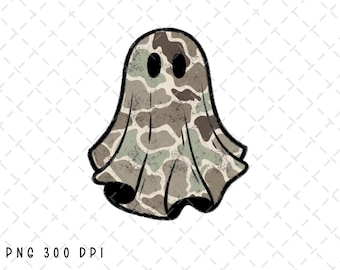 Ghost Halloween PNG, Halloween Sublimation, Ghost png, Spooky Season, Camo Ghost png, Ghouls, Fall, Autumn, Trendy, Kids, Digital Download