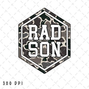 Rad Son png, Camo fils PNG, fils PNG, png fête des pères, sublimation papa, chasse, chasseur, conception de chemise Western, téléchargement numérique famille Camo
